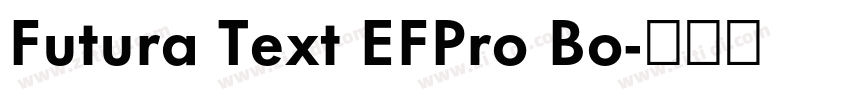 Futura Text EFPro Bo字体转换